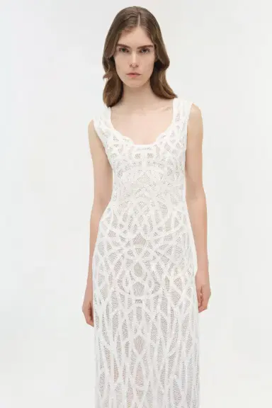 Simkhai Leonora Macrame Midi Dress | Thumbnail 3 Simkhai Leonora Macrame Midi Dress | Thumbnail 3