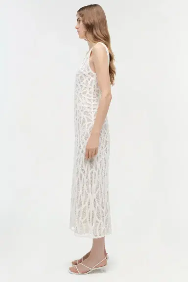 Simkhai Leonora Macrame Midi Dress | Thumbnail 4 Simkhai Leonora Macrame Midi Dress | Thumbnail 4