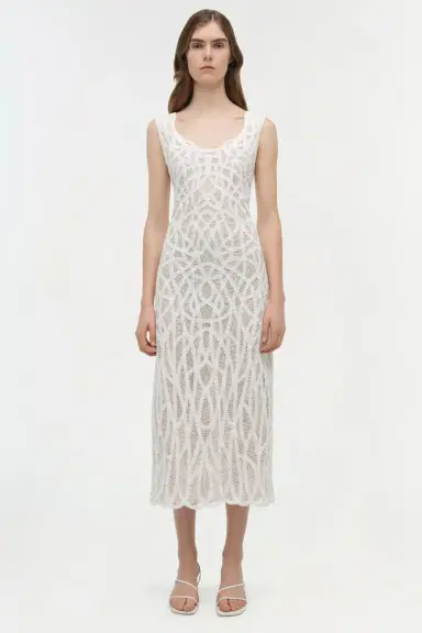 Simkhai Leonora Macrame Midi Dress | Thumbnail 6 Simkhai Leonora Macrame Midi Dress | Thumbnail 6