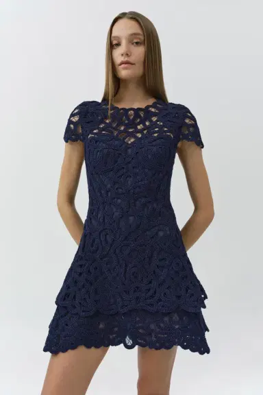 Simkhai Lina Lace Mini Dress | Thumbnail 3 Simkhai Lina Lace Mini Dress | Thumbnail 3