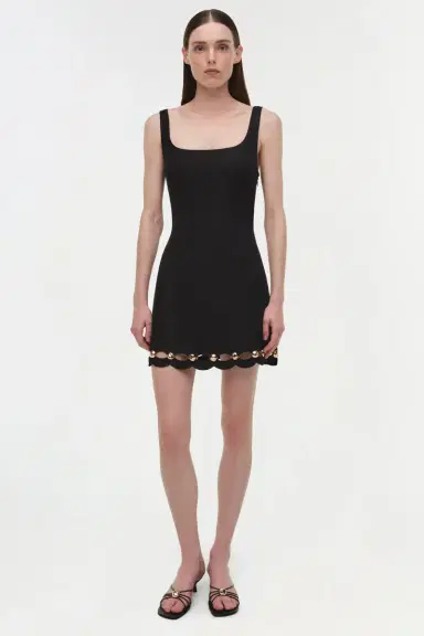 Simkhai Lindley Studded Linen Midi Dress | Thumbnail 2 Simkhai Lindley Studded Linen Midi Dress | Thumbnail 2