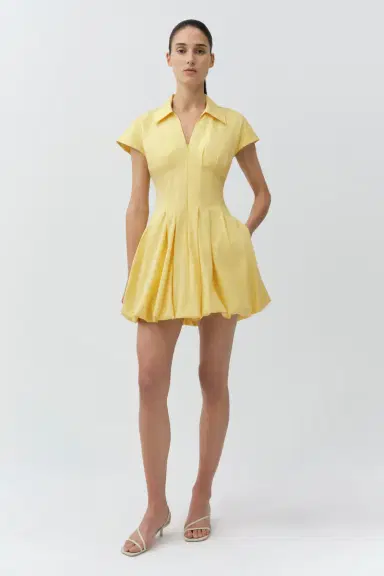 Simkhai Lirinne Cotton Bubble Mini Dress | Thumbnail 2 Simkhai Lirinne Cotton Bubble Mini Dress | Thumbnail 2