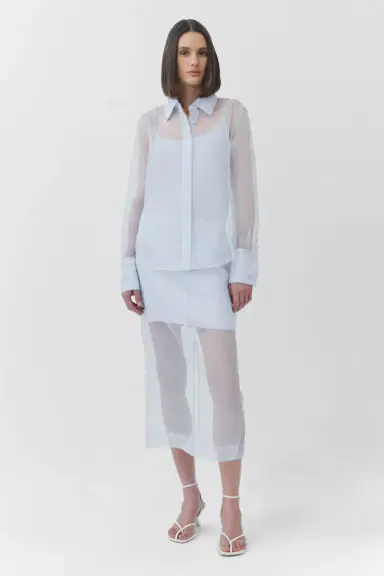 Simkhai Loen Organza Shirt | Thumbnail 3 Simkhai Loen Organza Shirt | Thumbnail 3