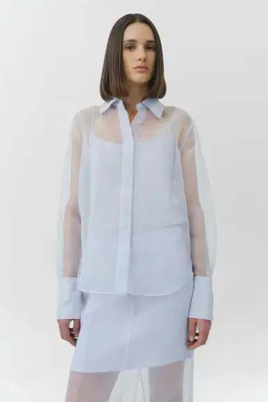 Simkhai Loen Organza Shirt | Thumbnail 4 Simkhai Loen Organza Shirt | Thumbnail 4