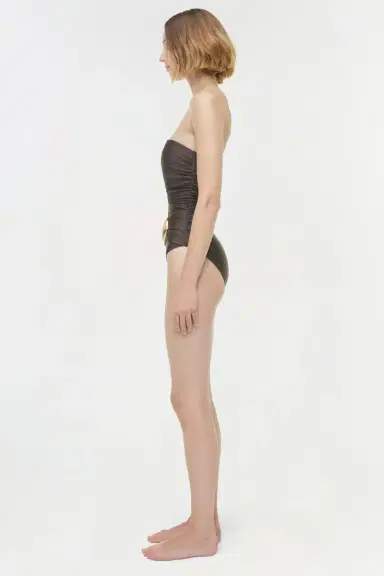 Simkhai Lorena Shell Strapless One Piece | Thumbnail 4 Simkhai Lorena Shell Strapless One Piece | Thumbnail 4