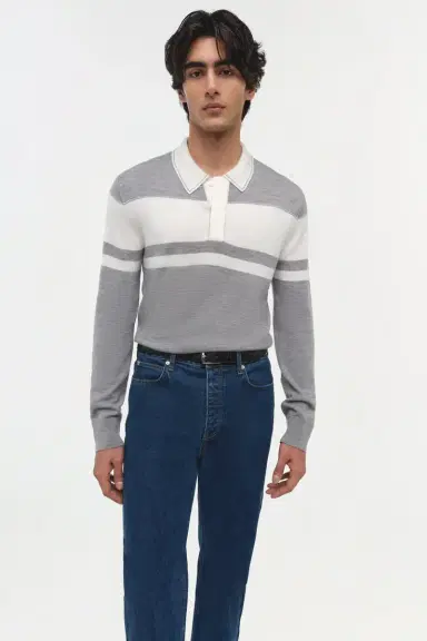 Simkhai Louis Wool Stripe Sweater | Thumbnail 4 Simkhai Louis Wool Stripe Sweater | Thumbnail 4