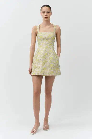 Simkhai Lydia Jacquard Mini Dress | Thumbnail 2 Simkhai Lydia Jacquard Mini Dress | Thumbnail 2