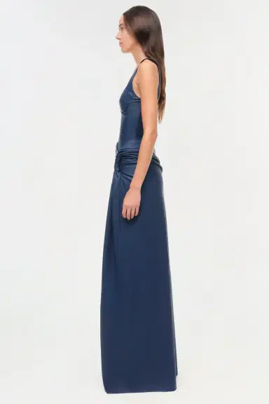 Simkhai Lyle Draped Leather Dress | Thumbnail 5 Simkhai Lyle Draped Leather Dress | Thumbnail 5
