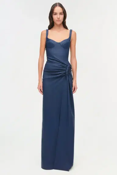 Simkhai Lyle Draped Leather Dress | Thumbnail 7 Simkhai Lyle Draped Leather Dress | Thumbnail 7