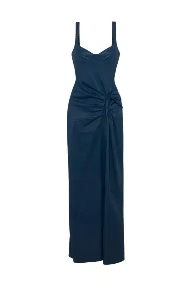 Simkhai Lyle Draped Leather Dress | Thumbnail 1 Simkhai Lyle Draped Leather Dress | Thumbnail 1