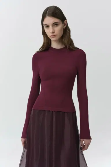 Simkhai Maril Knit Organza Midi Dress | Thumbnail 3 Simkhai Maril Knit Organza Midi Dress | Thumbnail 3