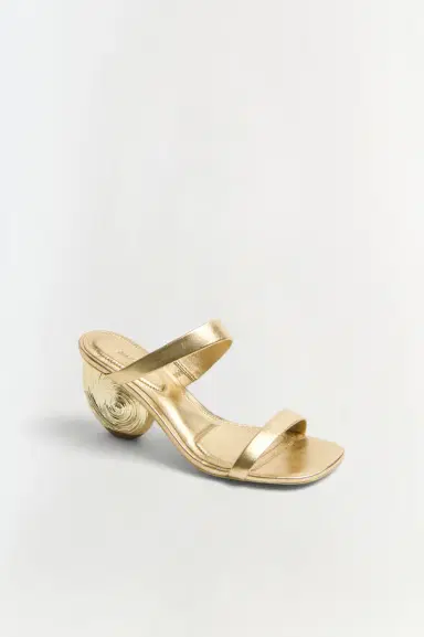 Simkhai Marion Metallic Leather Shell Heel | Thumbnail 3 Simkhai Marion Metallic Leather Shell Heel | Thumbnail 3