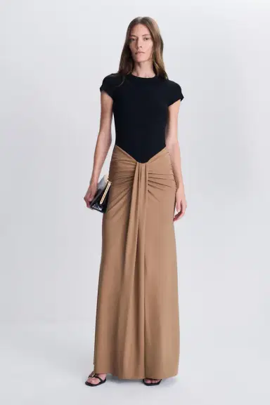 Simkhai Matilde Draped Jersey Gown | Thumbnail 2 Simkhai Matilde Draped Jersey Gown | Thumbnail 2