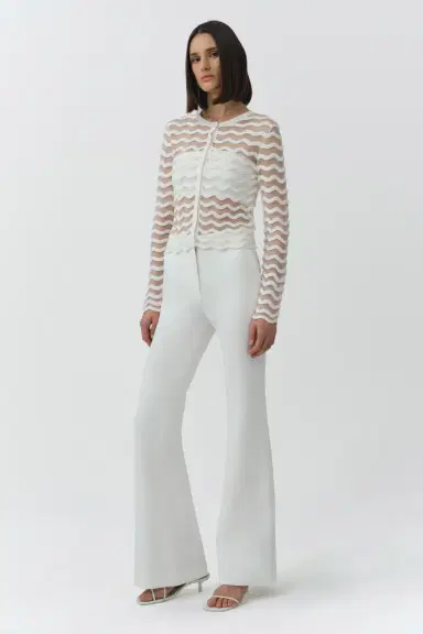 Simkhai Maxime Wavy Knit Cardigan | Thumbnail 4 Simkhai Maxime Wavy Knit Cardigan | Thumbnail 4