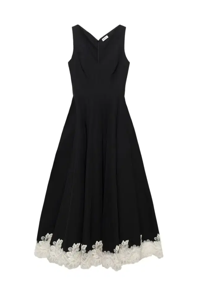 Mira Cotton Faille Lace Midi Dress Mira Cotton Faille Lace Midi Dress