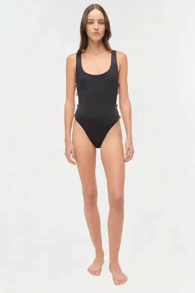 Simkhai Mona Studded Scoop Neck One Piece | Thumbnail 3 Simkhai Mona Studded Scoop Neck One Piece | Thumbnail 3