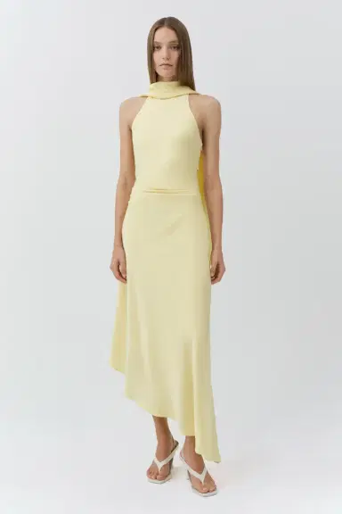 Simkhai Monica Satin Midi Dress | Thumbnail 2 Simkhai Monica Satin Midi Dress | Thumbnail 2