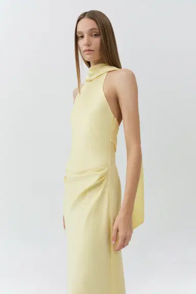 Simkhai Monica Satin Midi Dress | Thumbnail 3 Simkhai Monica Satin Midi Dress | Thumbnail 3