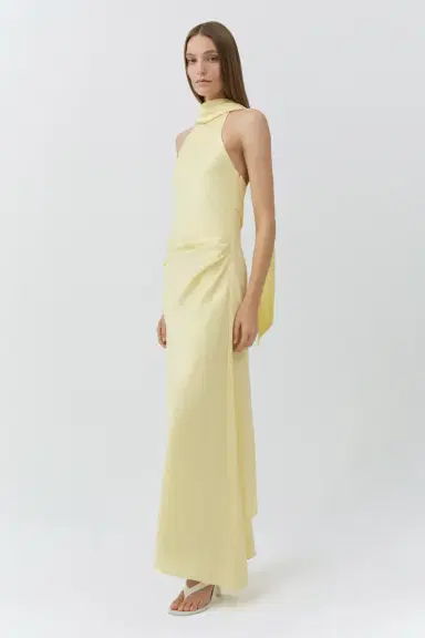 Simkhai Monica Satin Midi Dress | Thumbnail 4 Simkhai Monica Satin Midi Dress | Thumbnail 4