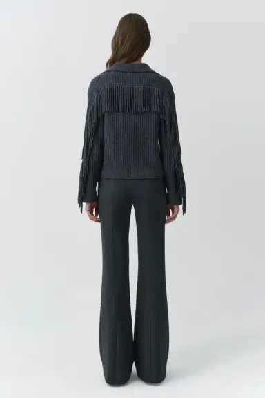 Simkhai Natalia Collared Fringe Sweater | Thumbnail 5 Simkhai Natalia Collared Fringe Sweater | Thumbnail 5