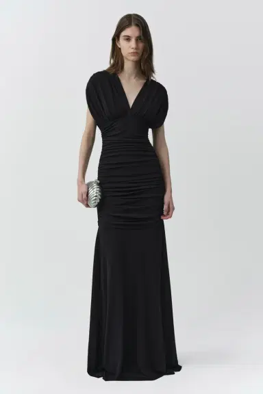 Simkhai Norvelle Draped Jersey Gown | Thumbnail 2 Simkhai Norvelle Draped Jersey Gown | Thumbnail 2