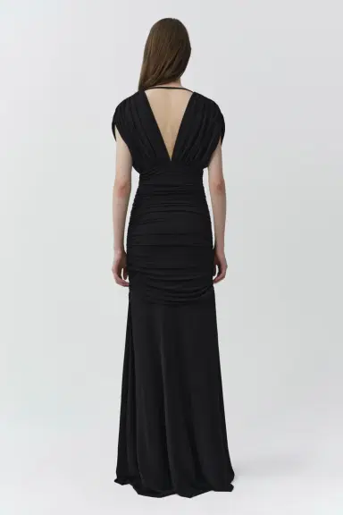 Simkhai Norvelle Draped Jersey Gown | Thumbnail 5 Simkhai Norvelle Draped Jersey Gown | Thumbnail 5