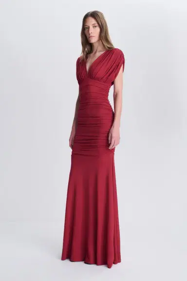 Simkhai Norvelle Draped Jersey Gown | Thumbnail 4 Simkhai Norvelle Draped Jersey Gown | Thumbnail 4