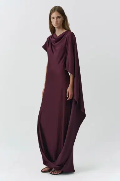 Simkhai Ora Satin Gown | Thumbnail 4 Simkhai Ora Satin Gown | Thumbnail 4
