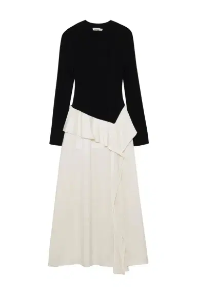 Simkhai Ornella Knit Satin Midi Dress | Thumbnail 1 Simkhai Ornella Knit Satin Midi Dress | Thumbnail 1