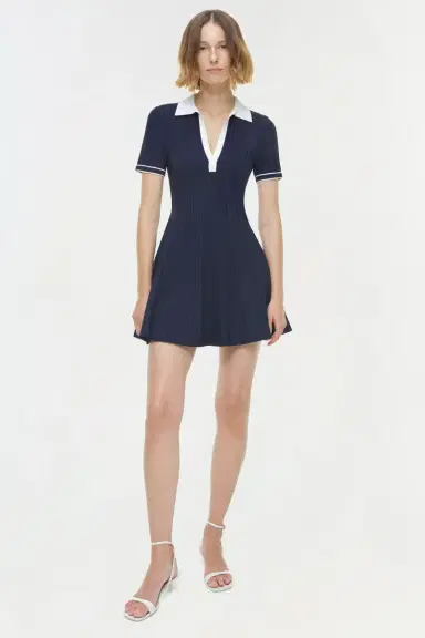 Simkhai Page Knit Polo Mini Dress | Thumbnail 2 Simkhai Page Knit Polo Mini Dress | Thumbnail 2