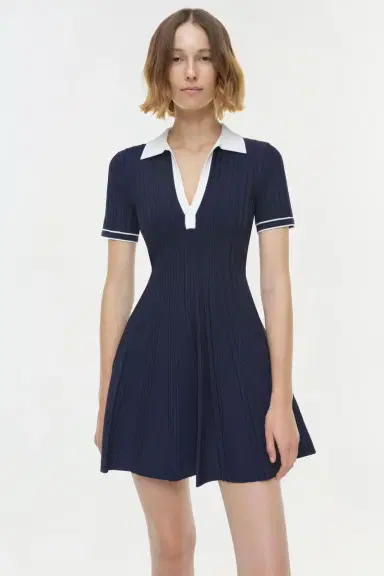 Simkhai Page Knit Polo Mini Dress | Thumbnail 3 Simkhai Page Knit Polo Mini Dress | Thumbnail 3