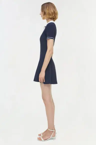 Simkhai Page Knit Polo Mini Dress | Thumbnail 4 Simkhai Page Knit Polo Mini Dress | Thumbnail 4