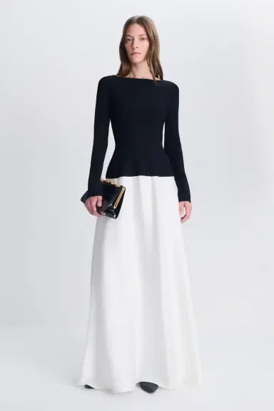 Simkhai Paola Satin Knit Gown | Thumbnail 2 Simkhai Paola Satin Knit Gown | Thumbnail 2