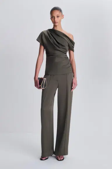 Simkhai Phoebe Draped Satin Top | Thumbnail 2 Simkhai Phoebe Draped Satin Top | Thumbnail 2