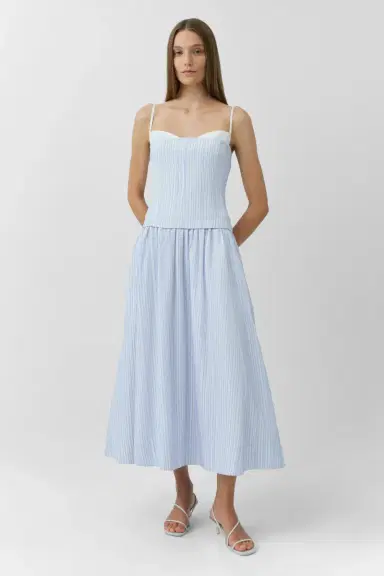 Simkhai Quinlin Bustier Midi Dress | Thumbnail 2 Simkhai Quinlin Bustier Midi Dress | Thumbnail 2