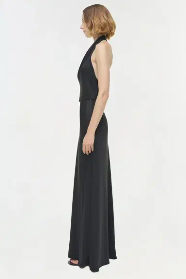 Simkhai Reannon Draped Satin Gown | Thumbnail 4 Simkhai Reannon Draped Satin Gown | Thumbnail 4