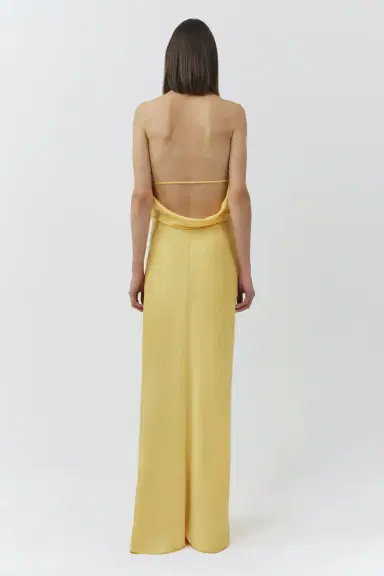 Simkhai Reannon Draped Satin Gown | Thumbnail 5 Simkhai Reannon Draped Satin Gown | Thumbnail 5