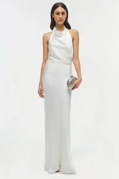 Simkhai Reannon Satin Gown | Thumbnail 2 Simkhai Reannon Satin Gown | Thumbnail 2