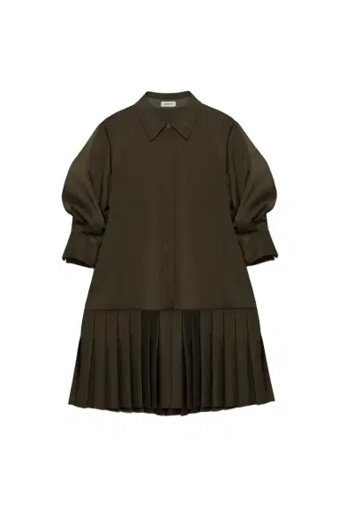 Simkhai Regina Pleated Mini Shirt Dress | Thumbnail 1 Simkhai Regina Pleated Mini Shirt Dress | Thumbnail 1