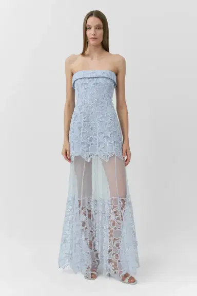 Simkhai Rennis Embroidered Organza Bustier Gown | Thumbnail 2 Simkhai Rennis Embroidered Organza Bustier Gown | Thumbnail 2