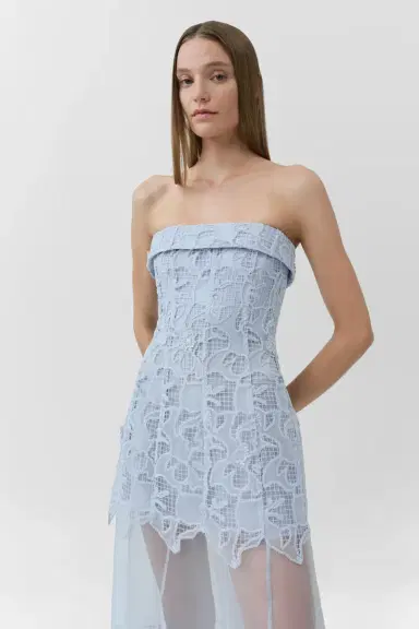 Simkhai Rennis Embroidered Organza Bustier Gown | Thumbnail 3 Simkhai Rennis Embroidered Organza Bustier Gown | Thumbnail 3