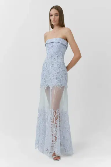 Simkhai Rennis Embroidered Organza Bustier Gown | Thumbnail 4 Simkhai Rennis Embroidered Organza Bustier Gown | Thumbnail 4