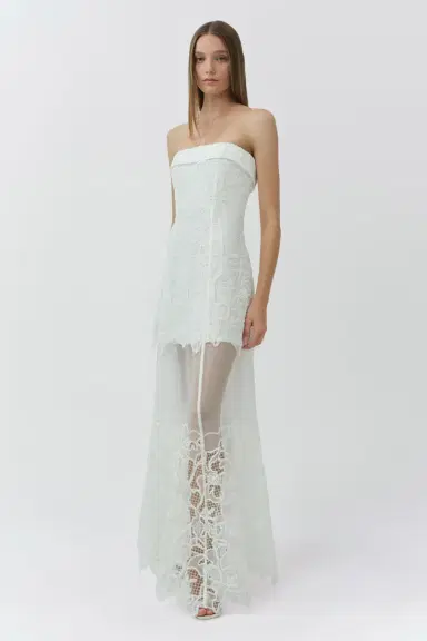 Simkhai Rennis Embroidered Organza Bustier Gown | Thumbnail 4 Simkhai Rennis Embroidered Organza Bustier Gown | Thumbnail 4