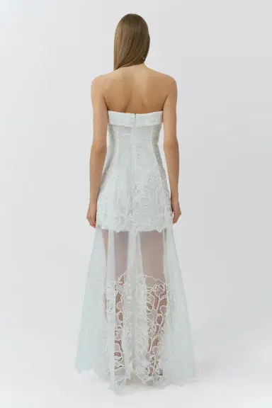 Simkhai Rennis Embroidered Organza Bustier Gown | Thumbnail 5 Simkhai Rennis Embroidered Organza Bustier Gown | Thumbnail 5