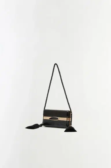 Simkhai Roma Croc-Embossed Leather Shoulder Bag | Thumbnail 4 Simkhai Roma Croc-Embossed Leather Shoulder Bag | Thumbnail 4