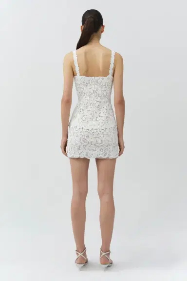Simkhai Rylin Floral Raffia Mini Dress | Thumbnail 4 Simkhai Rylin Floral Raffia Mini Dress | Thumbnail 4