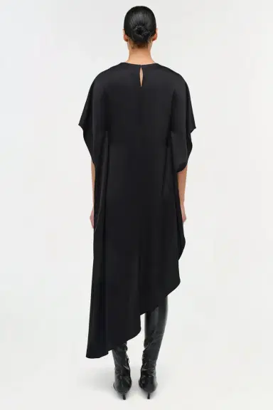 Simkhai Sadia Satin Mini Cape Dress | Thumbnail 6 Simkhai Sadia Satin Mini Cape Dress | Thumbnail 6