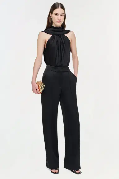 Simkhai Scarlett Satin Cape Top | Thumbnail 2 Simkhai Scarlett Satin Cape Top | Thumbnail 2
