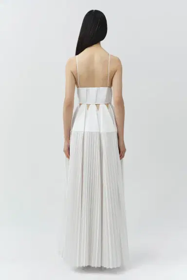 Simkhai Selene Pleated Cotton Gown | Thumbnail 5 Simkhai Selene Pleated Cotton Gown | Thumbnail 5