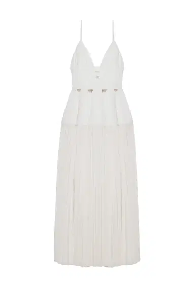 Simkhai Selene Pleated Cotton Gown | Thumbnail 1 Simkhai Selene Pleated Cotton Gown | Thumbnail 1